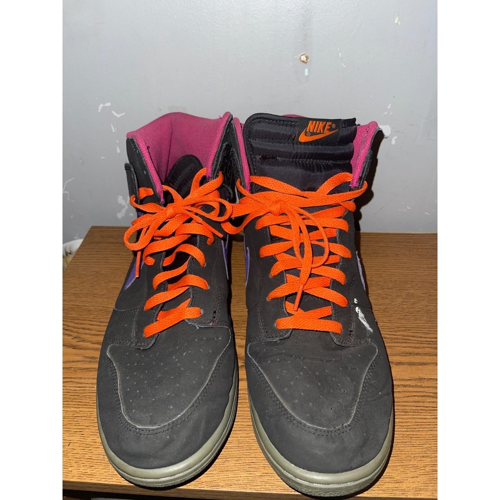 Nike Dunk High Godzilla Size 13 Mens 2012 Black Purple Orange 317982-053